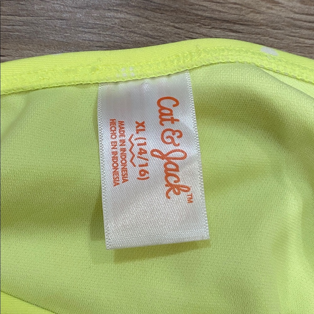 Cat & Jack Neon Yellow Swim Bottom - Picture 2 of 4
